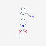 tert-butyl 4-(2-cyanophenyl)piperidine-1-carboxylate结构式
