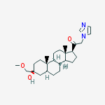 Structure of 3alpha-Hydroxy-21-(1-imidazolyl)-3-(methoxymethyl)-5alpha-pregnan-20-one