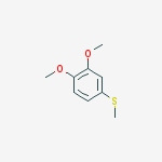 Structure of 1,2-dimethoxy-4-methylsulfanylbenzene