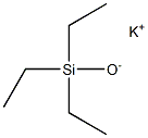 Structure of Silanol, triethyl-, potassium salt