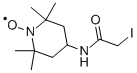 4-(2-碘代乙酰氨基)-2,2,6,6-四甲基哌啶-1-氧基自由基结构式