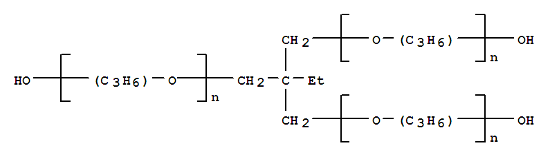Structure of TRIMETHYLOLPROPANE PROPOXYLATE
