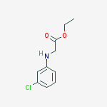 Structure of (3-Chloro-phenylamino)-acetic acid ethyl ester