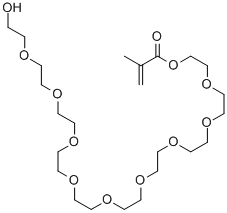 Structure of POLY(ETHYLENE GLYCOL) (N) MONOMETHACRYLATE