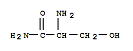 Structure of Propanamide,2-amino-3-hydroxy-