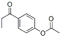 Chemical structure of 4-acetoxypropiophenone