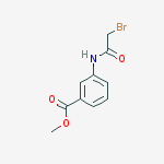 Benzoic acid, 3-[(bromoacetyl)amino]-, methyl ester结构式