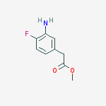 Structure of Methyl 2-(3-amino-4-fluorophenyl)acetate