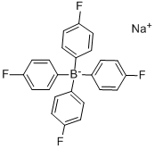 Structure of SODIUM TETRAKIS(4-FLUOROPHENYL)BORATE
