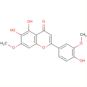 Structure of 4H-1-Benzopyran-4-one,5,6-dihydroxy-2-(4-hydroxy-3-methoxyphenyl)-7-methoxy-
