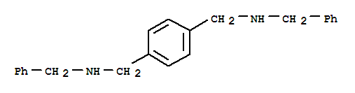Structure of 1,4-benzenedimethanamine, N~1~,N~4~-bis(phenylmethyl)-