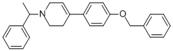 Structure of 1-[(1R)-1-phenylethyl]-4-(4-phenylmethoxyphenyl)-3,6-dihydro-2H-pyridine