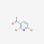 1-(2,6-dibromopyridin-3-yl)ethanone结构式