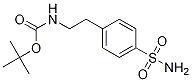 Carbamic acid, [2-[4-(aminosulfonyl)phenyl]ethyl]-, 1,1-dimethylethylester结构式