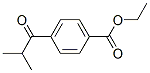 Structure of Benzoic acid,4-(2-methyl-1-oxopropyl)-, ethyl ester