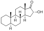 Chemical structure of 5A-ANDROSTAN-16A-OL-17-ONE