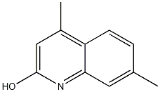 Structure of 2(1H)-quinolinone, 4,7-dimethyl-