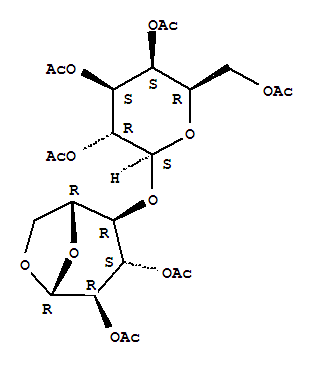 Structure of 1,6-anhydrolactose hexaacetate