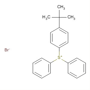 Structure of Sulfonium, [4-(1,1-dimethylethyl)phenyl]diphenyl-, bromide
