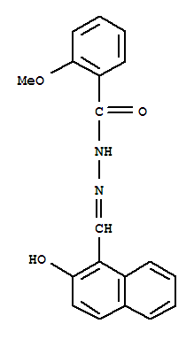 2-methoxy-N'-[(2-oxonaphthalen-1(2H)-ylidene)methyl]benzohydrazide结构式