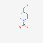 tert-Butyl 4-(fluoromethyl)piperidine-1-carboxylate结构式