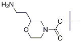 2-(2-aminoethyl)-4-Morpholinecarboxylic acid 1,1-dimethylethyl ester结构式