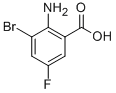 Structure of Benzoic acid, 2-amino-3-bromo-5-fluoro-