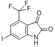 Structure of 6-IODO-4-TRIFLUOROMETHYL-ISATIN