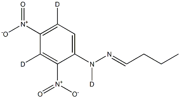 Structure of Butyraldehyde 2,4-Dinitrophenylhydrazone-d3