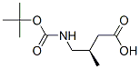 Structure of BUTANOIC ACID 4-[[(1,1-DIMETHYLETHOXY)CARBONYL]AMINO]-3-METHYL-,(3R)-