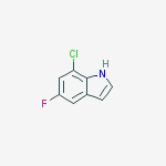 Structure of 7-Chloro-6-fluoro indole