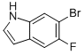 Structure of 6-Bromo-5-fluoroindole