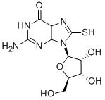 Structure of 8-MERCAPTOGUANOSINE
