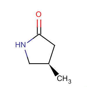Structure of 2-Pyrrolidinone, 4-methyl-, (4R)-
