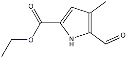 Ethyl 5-forMyl-4-Methyl-1H-pyrrole-2-carboxylate结构式