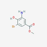 Structure of Methyl 3-amino-5-bromo-4-hydroxybenzoate
