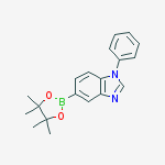 Structure of 1-phenyl-5-(4,4,5,5-tetramethyl-1,3,2-dioxaborolan-2-yl)-1H-Benzimidazole