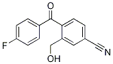 4-(4-氟苯甲酰基)-3-羟甲基 苯甲氰结构式