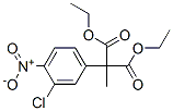 Structure of diethyl (3-chloro-4-nitrophenyl)methylmalonate
