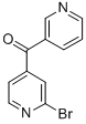 Structure of (2-Bromo-4-pyridinyl)-3-pyridinyl-methanone