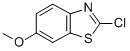 Structure of 2-Chloro-6-methoxybenzothiazole
