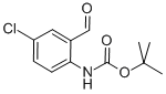 Structure of (4-CHLORO-2-FORMYL-PHENYL)-CARBAMIC ACID TERT-BUTYL ESTER