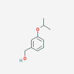 Structure of Benzenemethanol, 3-(1-methylethoxy)-