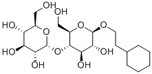(2-环己基乙基)-Β-D-麦芽糖苷结构式