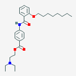 Structure of N-DIETHYLAMINOETHYL-P-[2-(-N-OCTYLOXY)-BENZOYL]AMINOBENZOATE