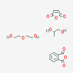 Structure of 1,3-Isobenzofurandione, polymer with 2,5-furandione, 2,2-oxybisethanol and 1,2-propanediol