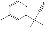 2-methyl-2-(4-methylpyridin-2-yl)propanenitrile结构式