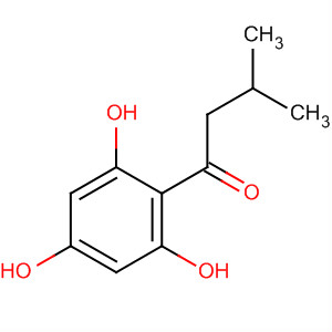 1-Butanone, 3-methyl-1-(2,4,6-trihydroxyphenyl)-结构式