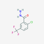 2-chloro-5-(trifluoromethyl)benzohydrazide结构式