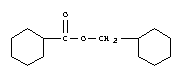 Chemical structure of cyclohexylmethyl cyclohexanecarboxylate